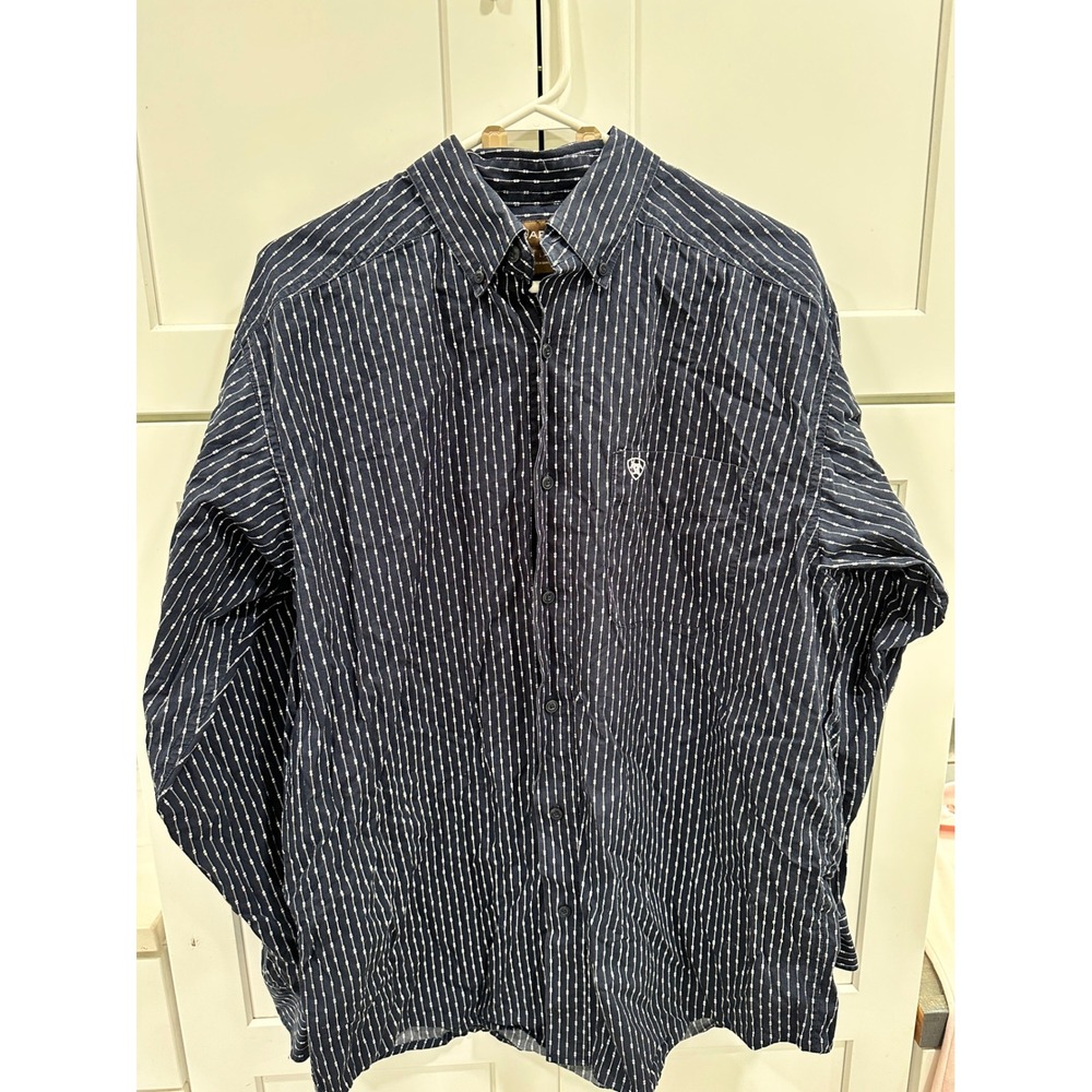 Ariat Western Shirt‎ Striped Button Up Long Sleeve Casual Mens Large